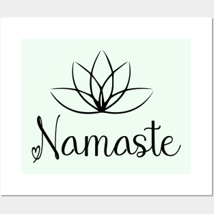 Namaste Yoga Lortus Mom Gift Posters and Art